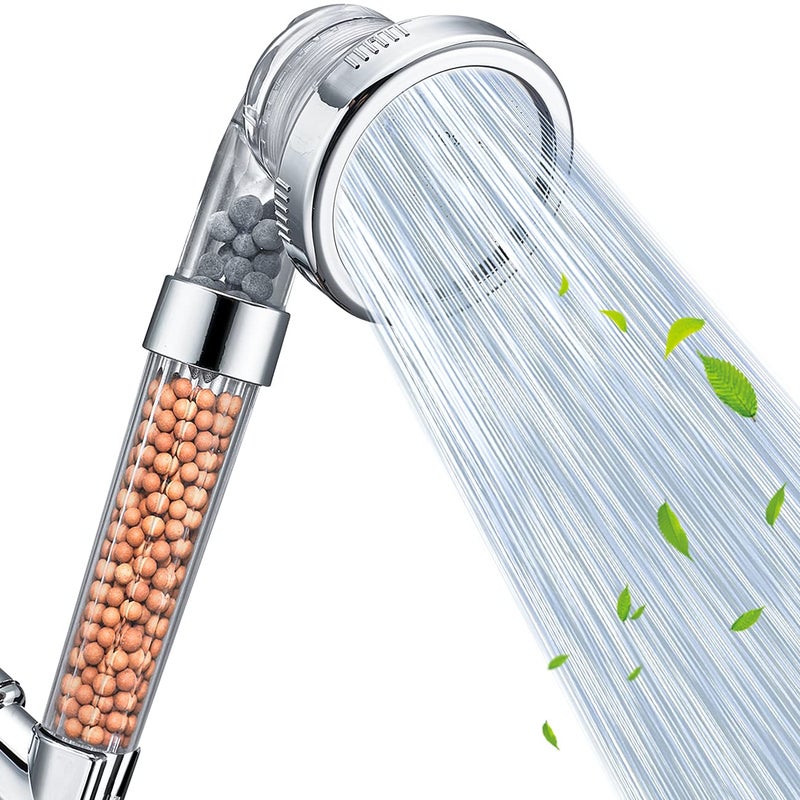 Nosame Shower Head, Filter Filtration High Pressure Water Saving 3 Mode Function Spray Handheld Showerheads 1.6 GPM for Hair & Skin - Image 1